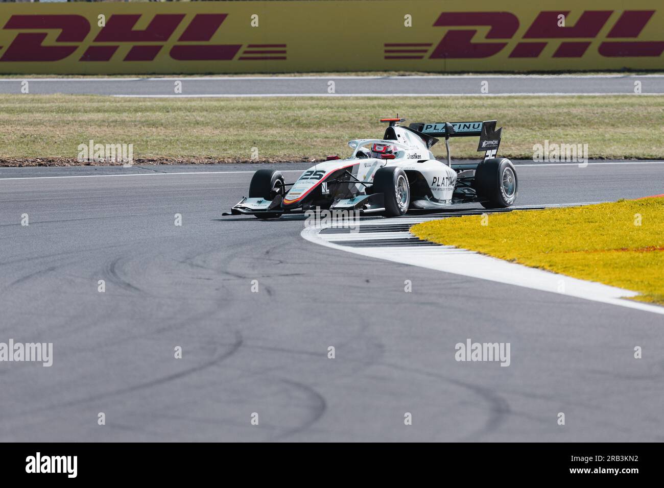 Nikita Bedrin (ITA) en pratique pour la course de Formule 3 lors du FORMULA 1 ARAMCO BRITISH GRAND PRIX 2023 au circuit de Silverstone, Silverstone, Royaume-Uni, le 6 juillet 2023 Banque D'Images