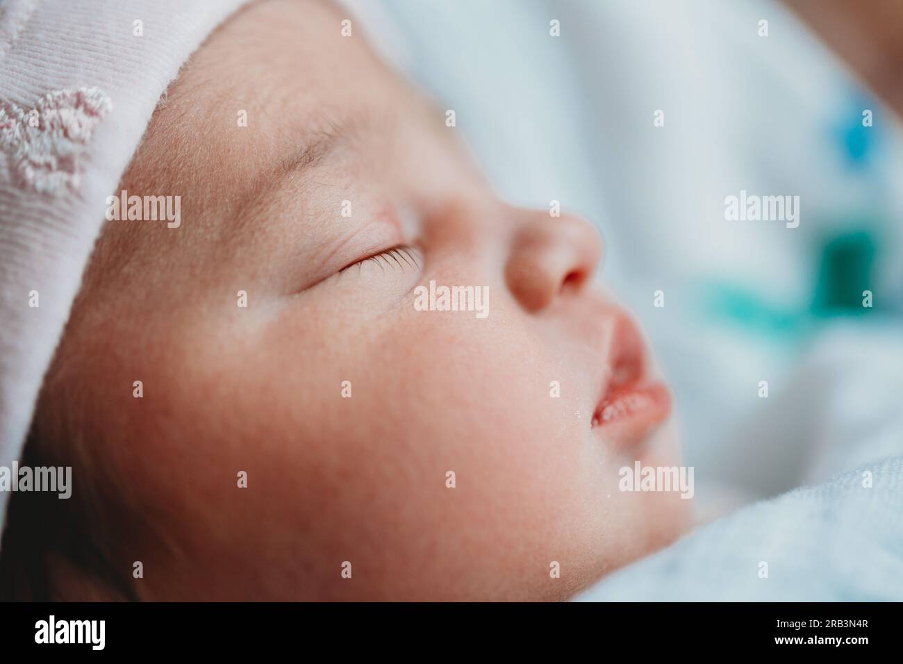 Nouveau-né à l'hôpital Banque D'Images