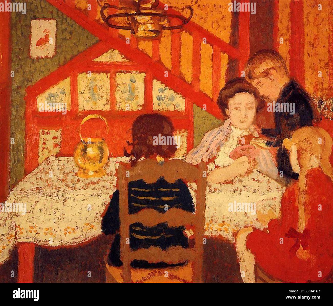 Rassemblement familial à Saint Idesbald par Georges Lemmen Banque D'Images