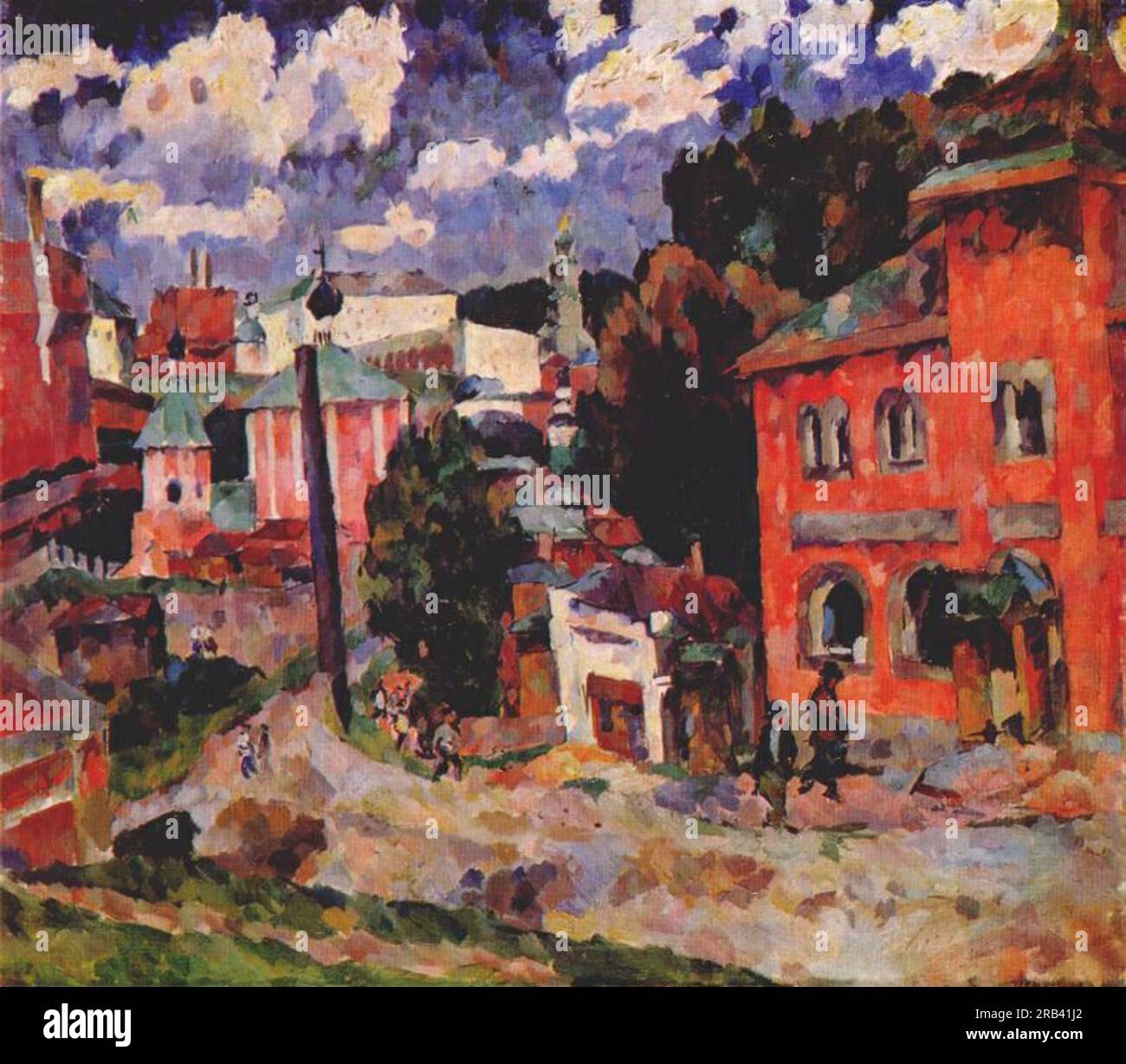 Sergiev Posad 1922 par Aristarkh Lentulov Banque D'Images