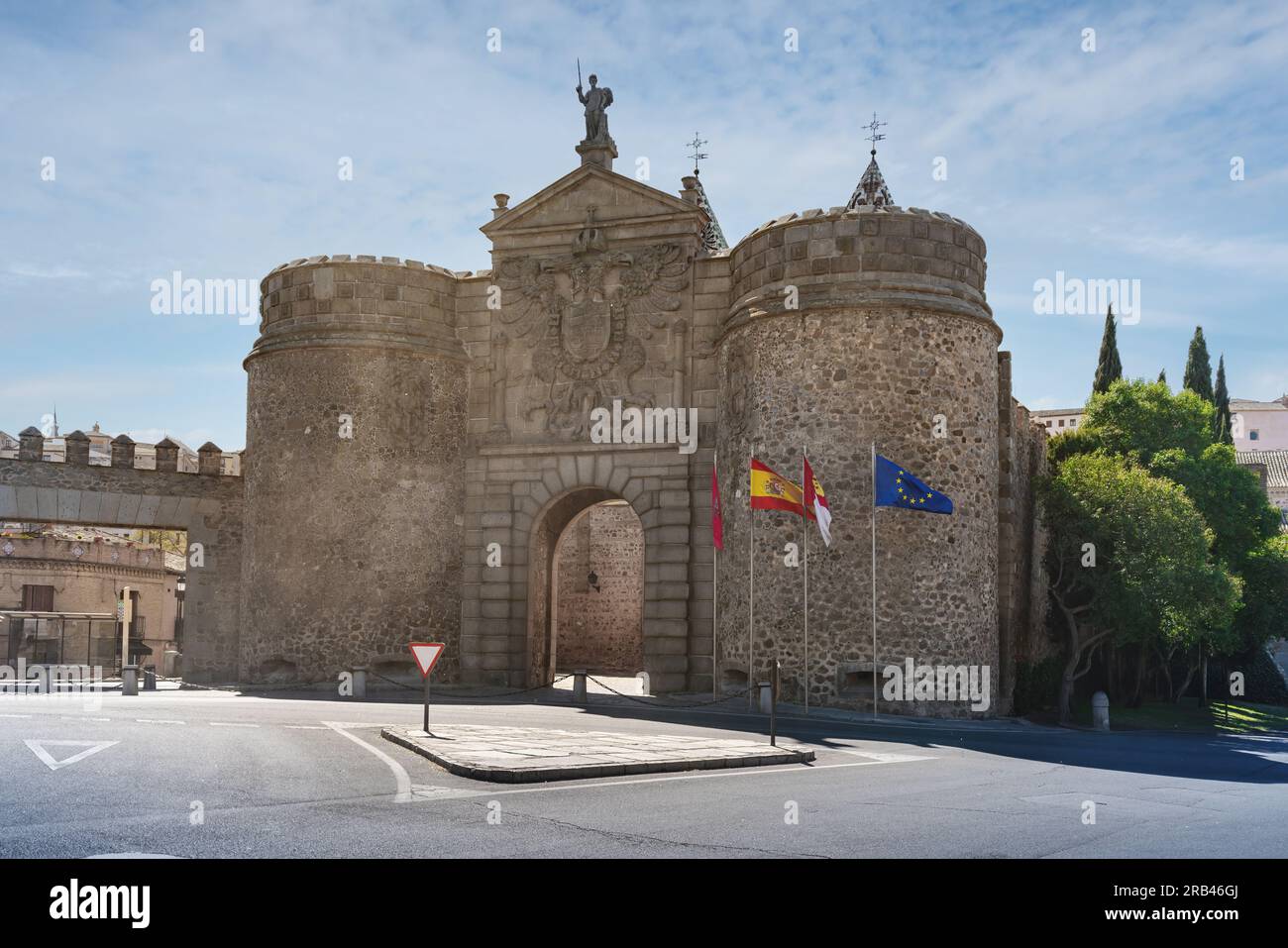 Puerta de Bisagra Nueva Gate - Tolède, Espagne Banque D'Images