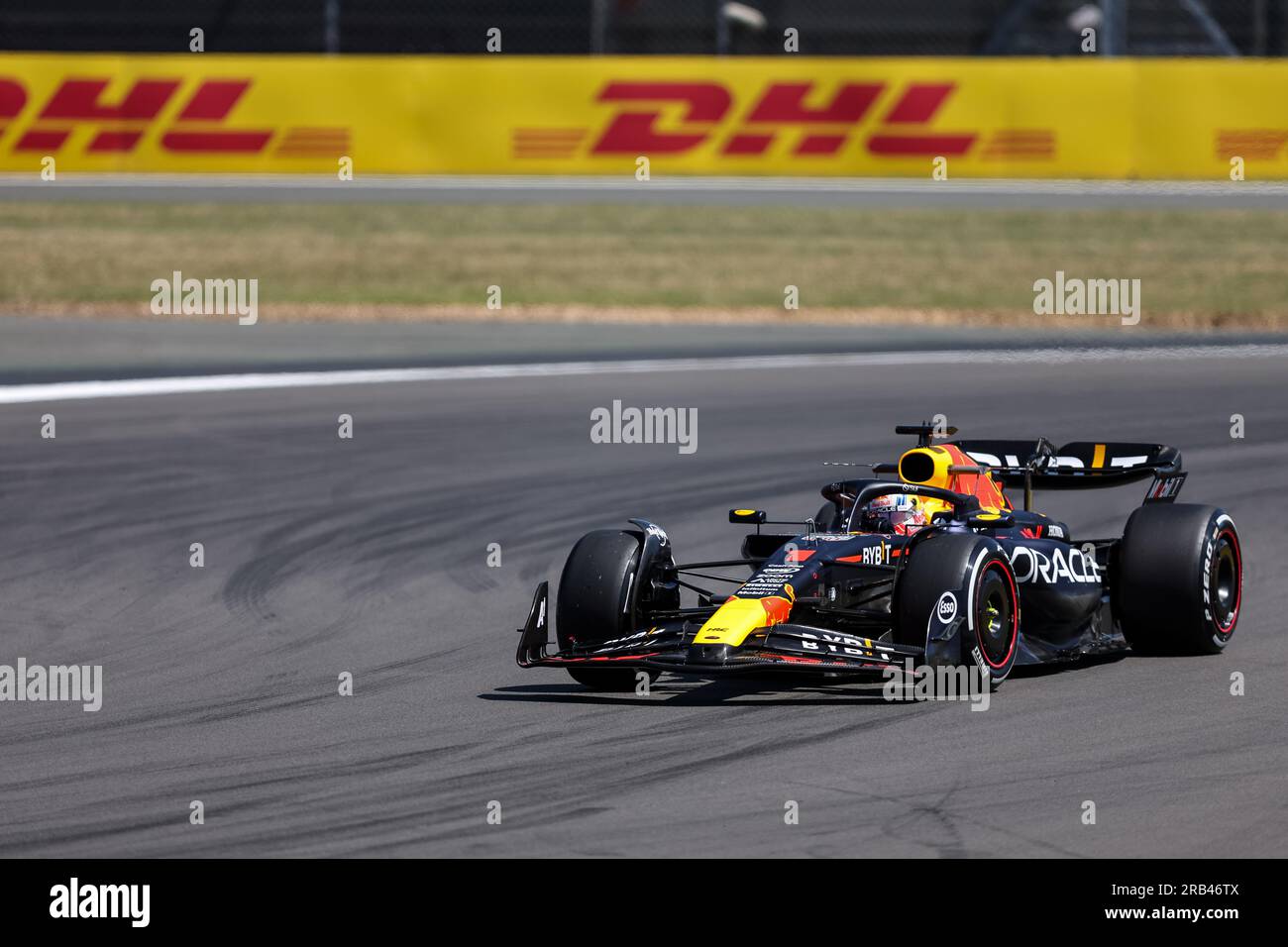 Silverstone, Royaume-Uni 6 juillet 2023 Max Verstappen (NLD) de l'Oracle Red Bull Racing Team prend part à la séance d'essais 1 de Formule 1 lors du FORMULA 1 ARAMCO BRITISH GRAND PRIX 2023 sur le circuit Silverstone, Silverstone, Royaume-Uni, le 6 juillet 2023 Banque D'Images