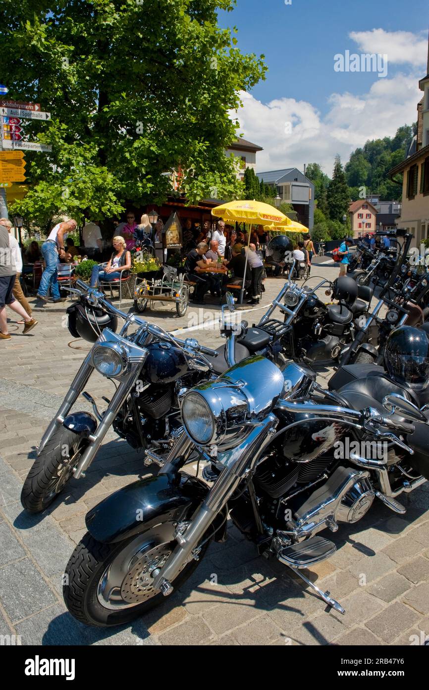 La Suisse, Zürich, festival Harley Davidson Banque D'Images