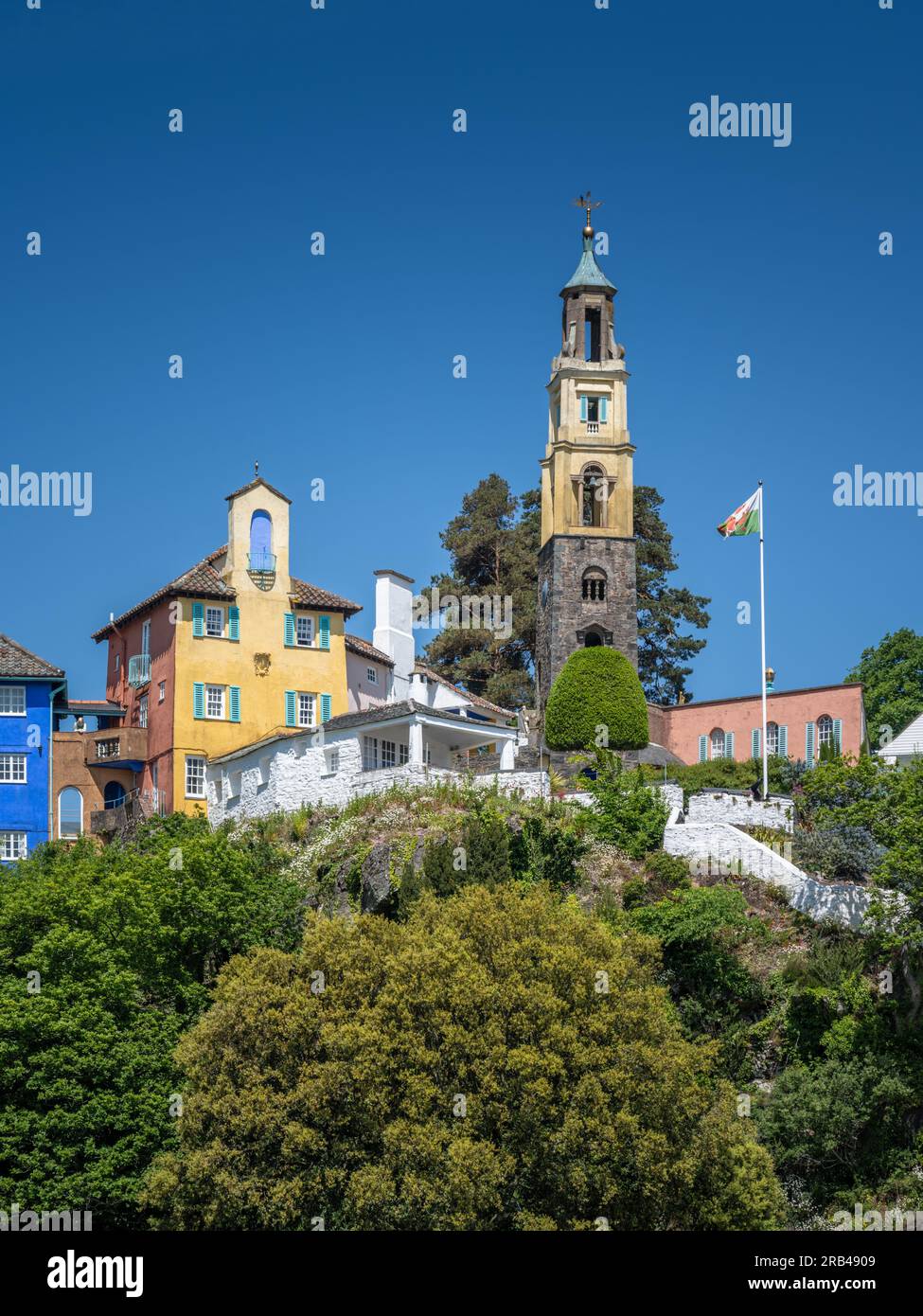Portmeirion, pays de Galles du Nord, Royaume-Uni Banque D'Images