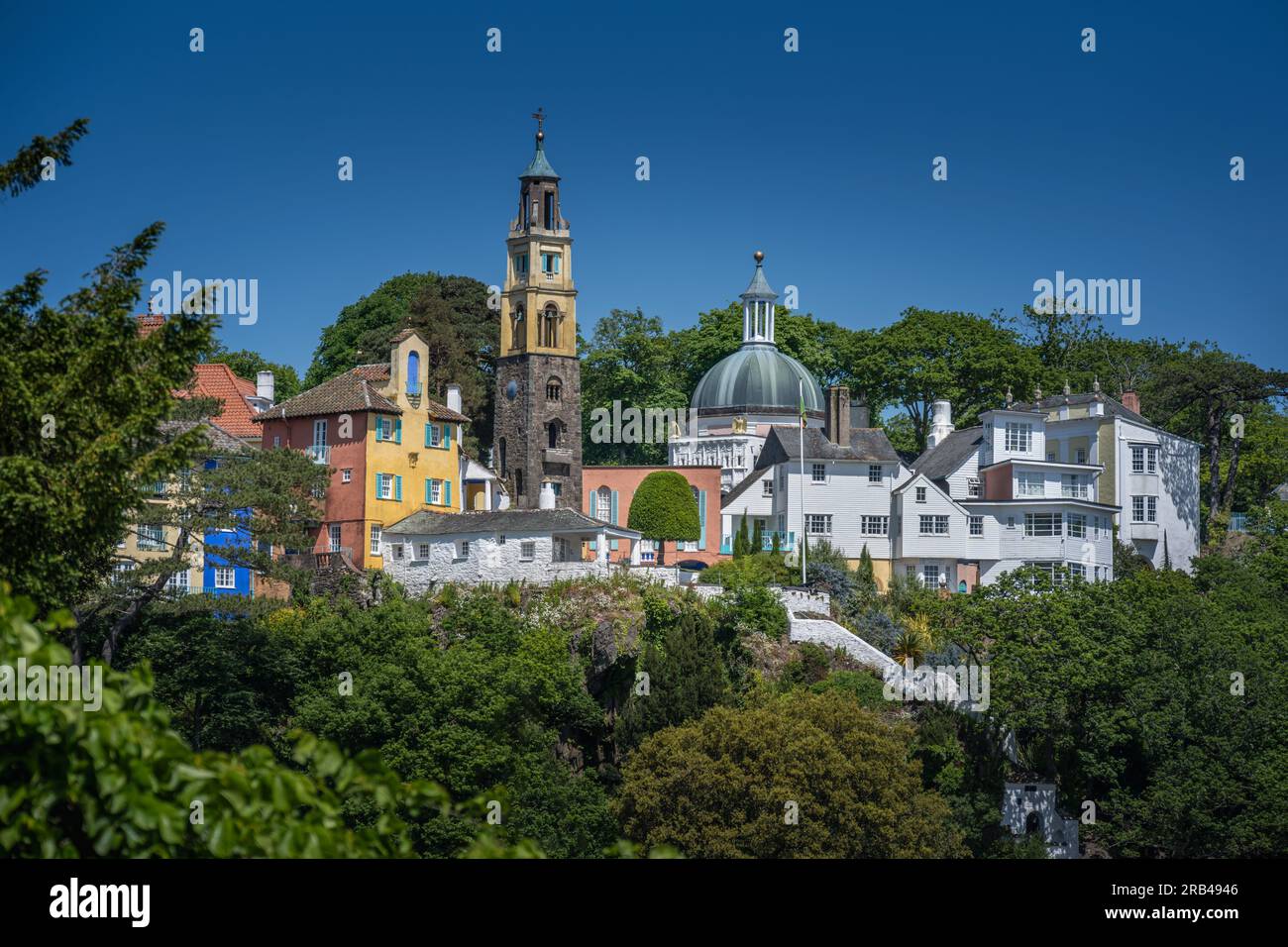 Portmeirion, pays de Galles du Nord, Royaume-Uni Banque D'Images