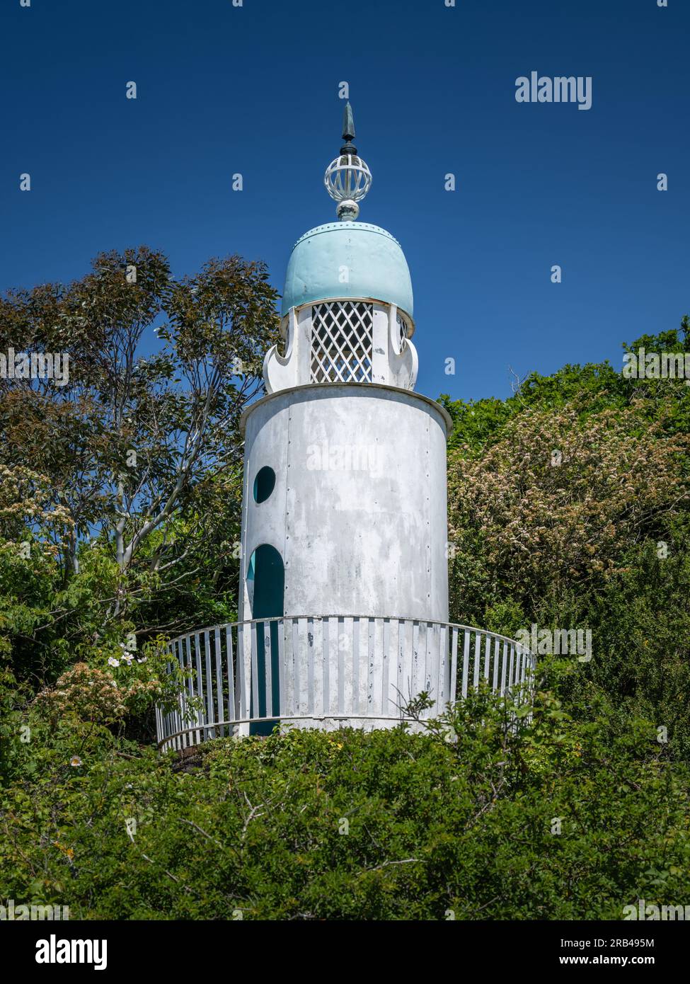 Phare, Portmeirion, pays de Galles du Nord, Royaume-Uni Banque D'Images