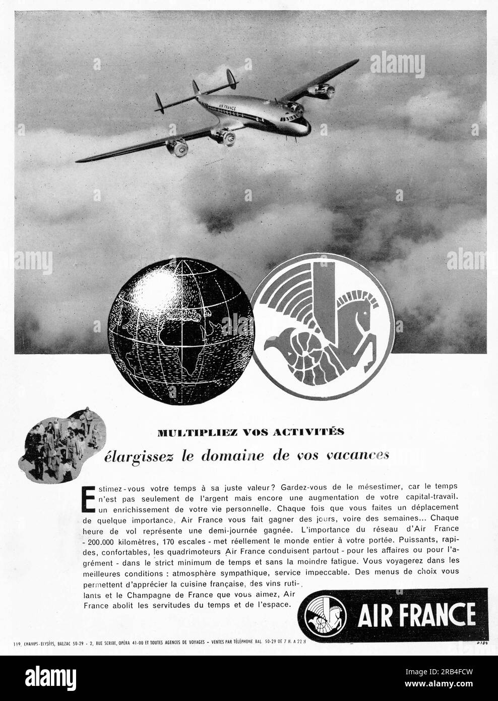 air-france-magazine-advert-banque-d-images-d-tour-es-alamy