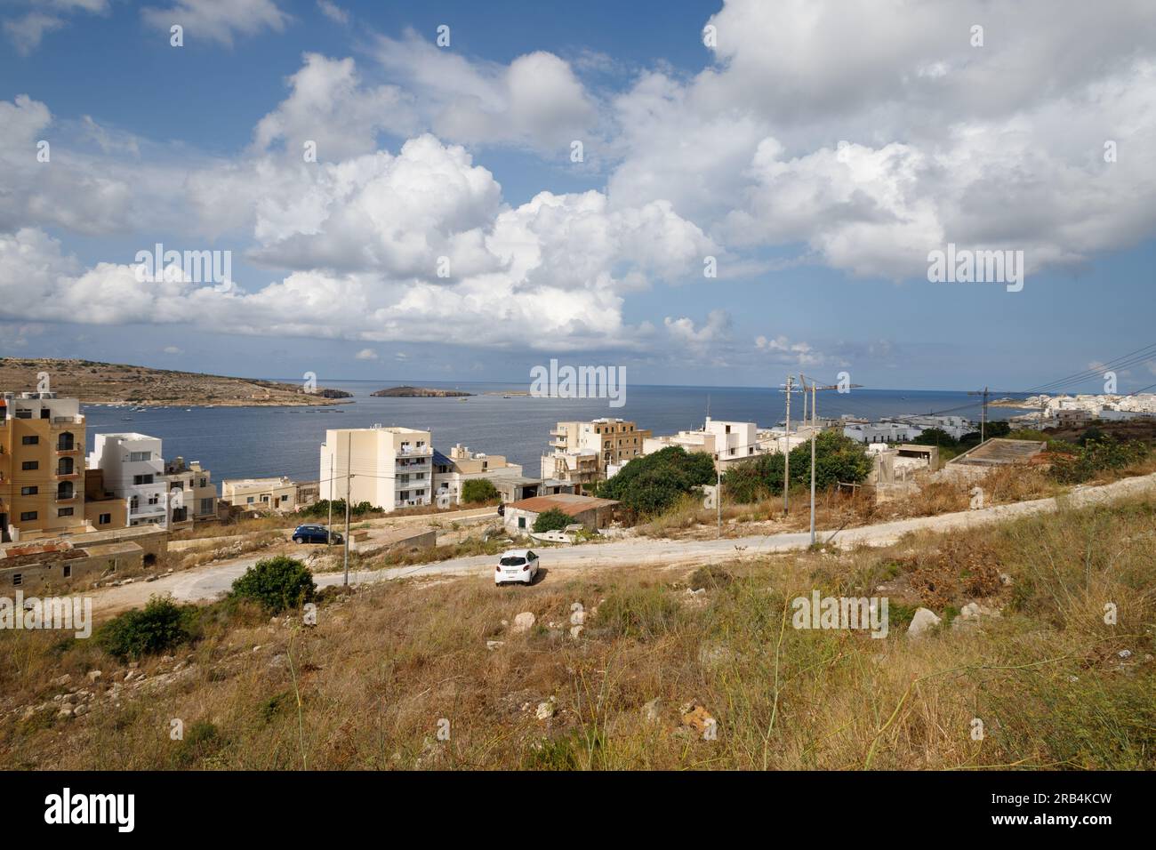 San Pawl il-Baħar, Malte, vue panoramique Banque D'Images