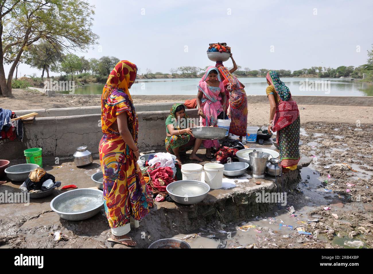 Gujarat. Lothal. la vie quotidienne Banque D'Images