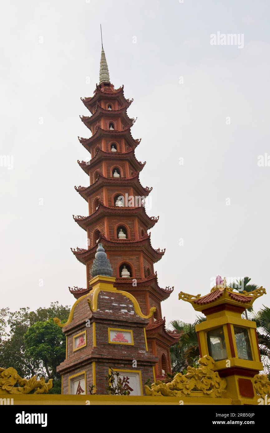 Pagode TRAN quoc. Hanoi. Vietnam Banque D'Images