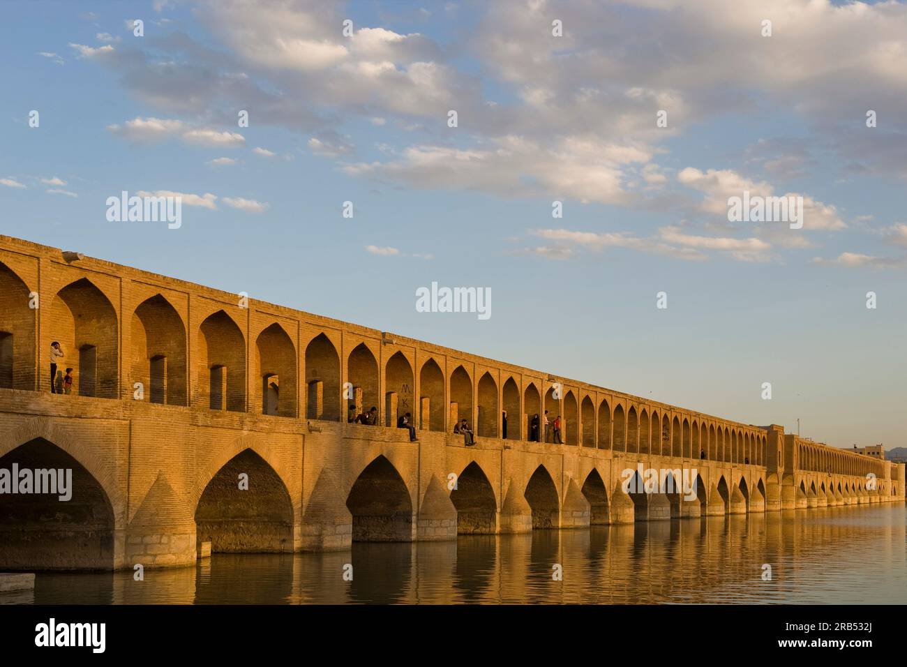 Pont si o se Pol ou khajoo. isfahan. Iran Banque D'Images