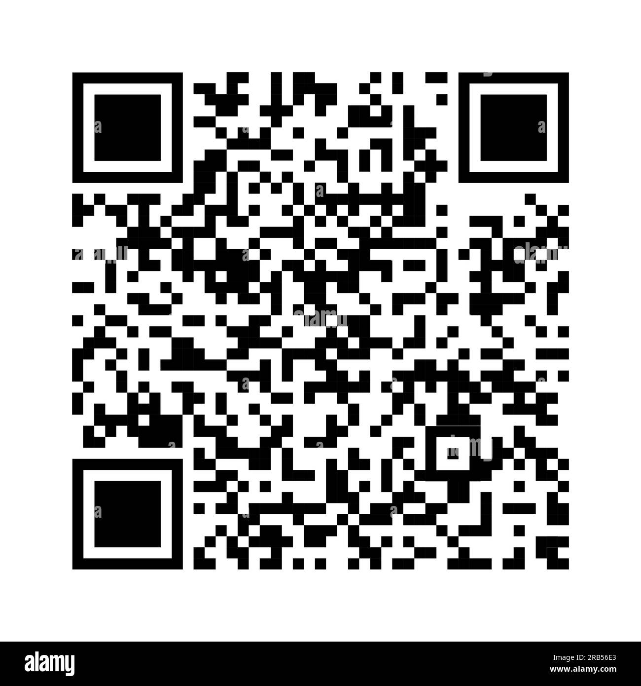 Code QR noir blanc. Code de réponse rapide. Marketing et gestion des stocks. Illustration de Vecteur