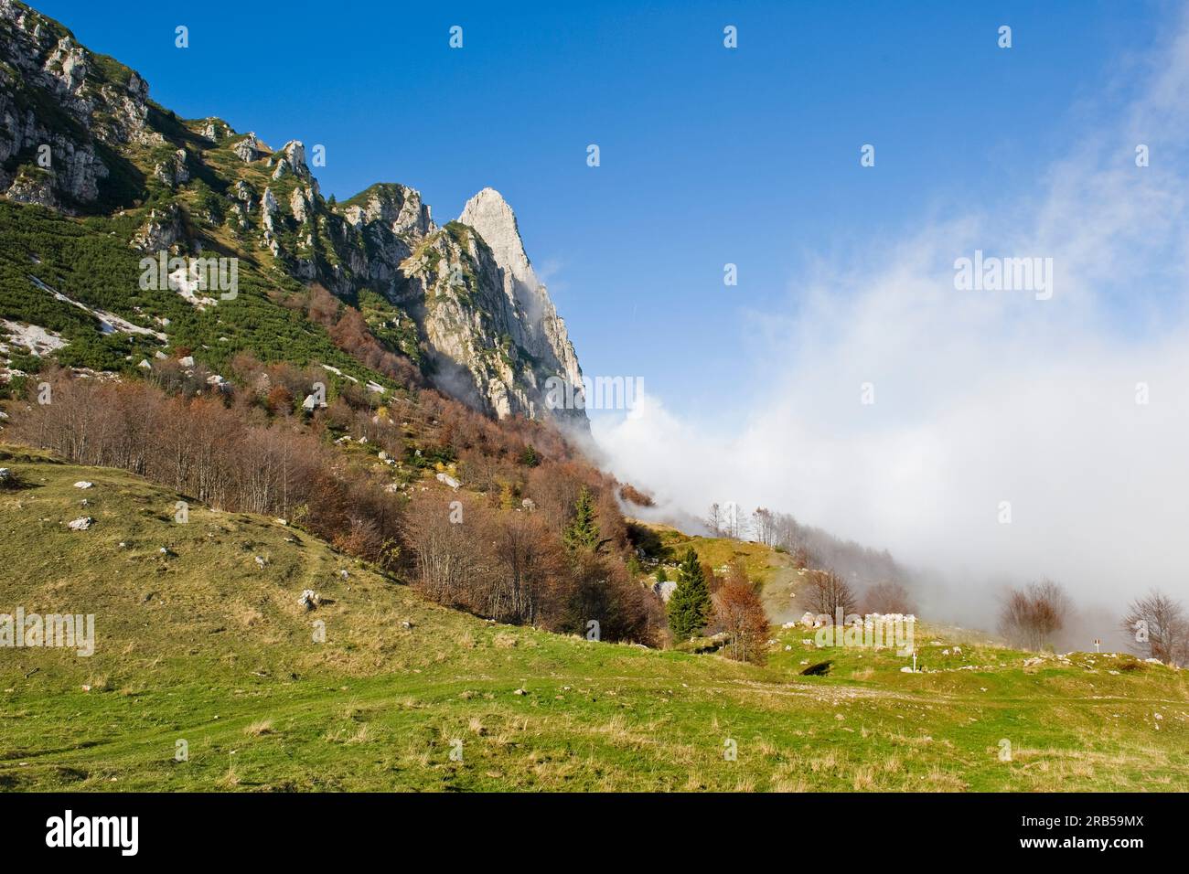 Col de Campogrosso. Italie Banque D'Images