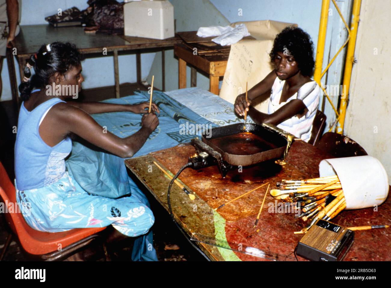 Laboratoire Bathik. Bathurst Island. Îles Tiwi. Melville Island. Territoire du Nord. Australie Banque D'Images