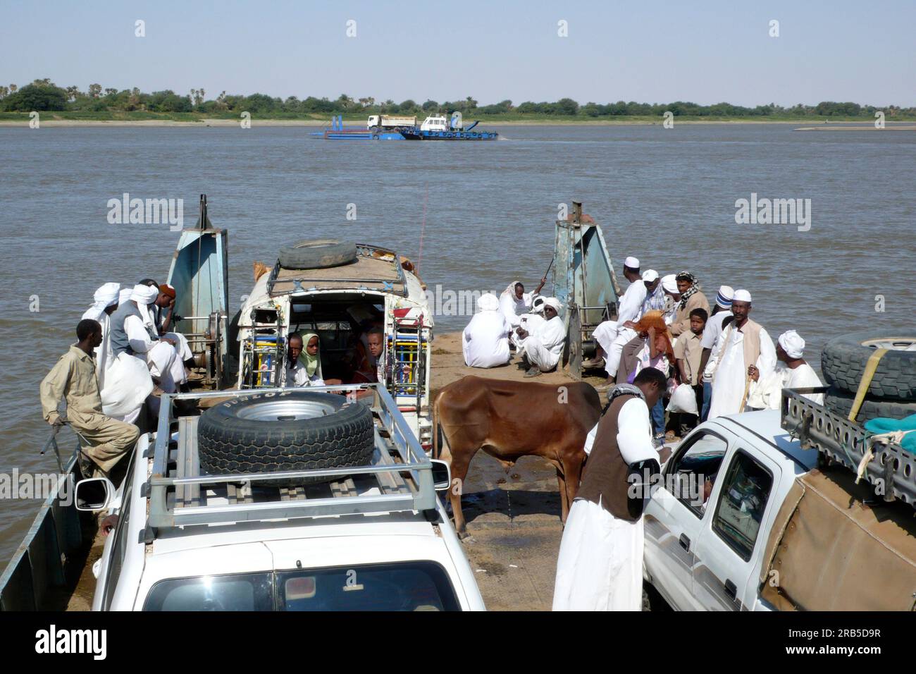 Nil. Atbara. Nubia. Soudan. Afrique du Nord Banque D'Images