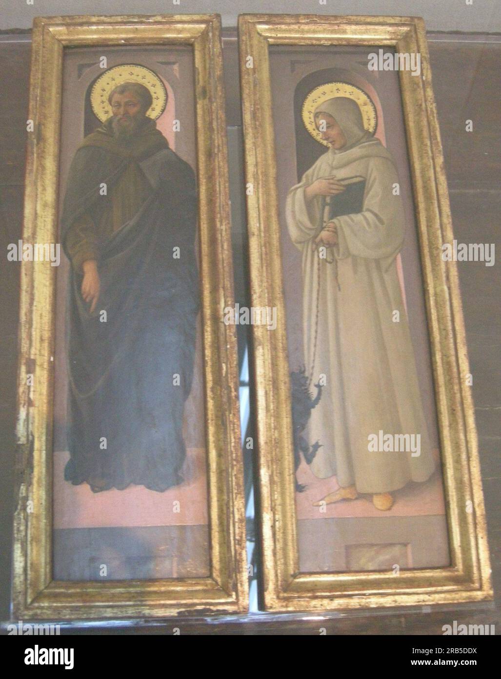 Two Saints 1469 de Filippo Lippi Banque D'Images