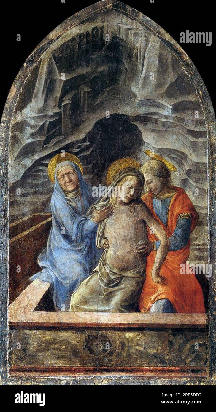 Pietà 1465 de Filippo Lippi Banque D'Images