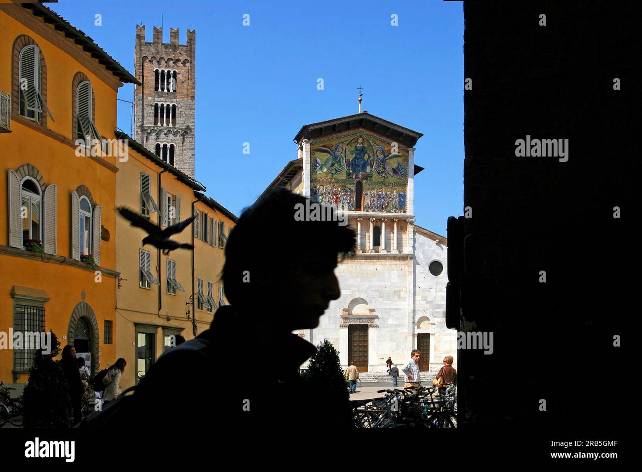 Église San Frediano, Lucca, Toscane, Italie Banque D'Images