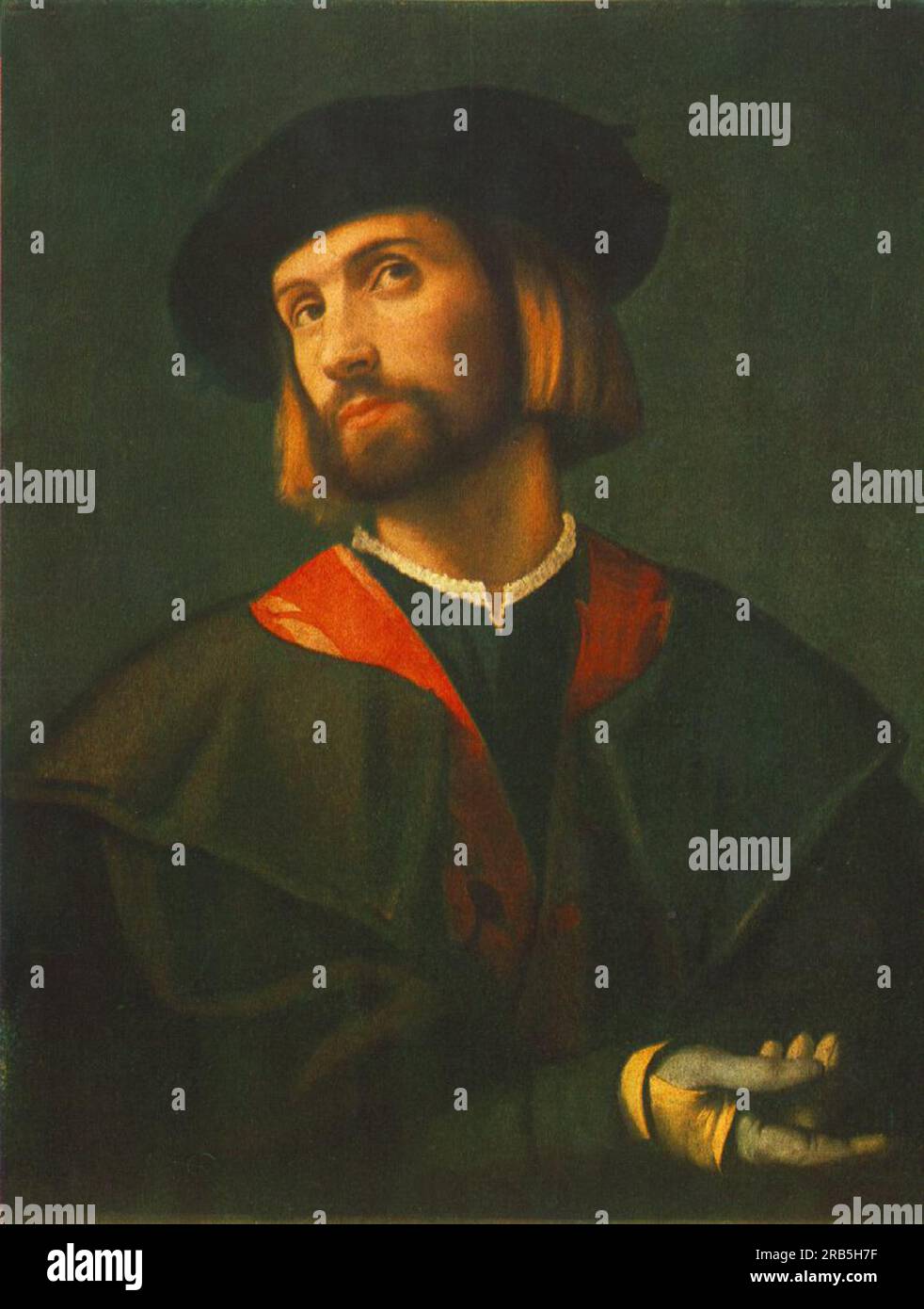 Portrait d'un homme par Lorenzo Lotto Banque D'Images