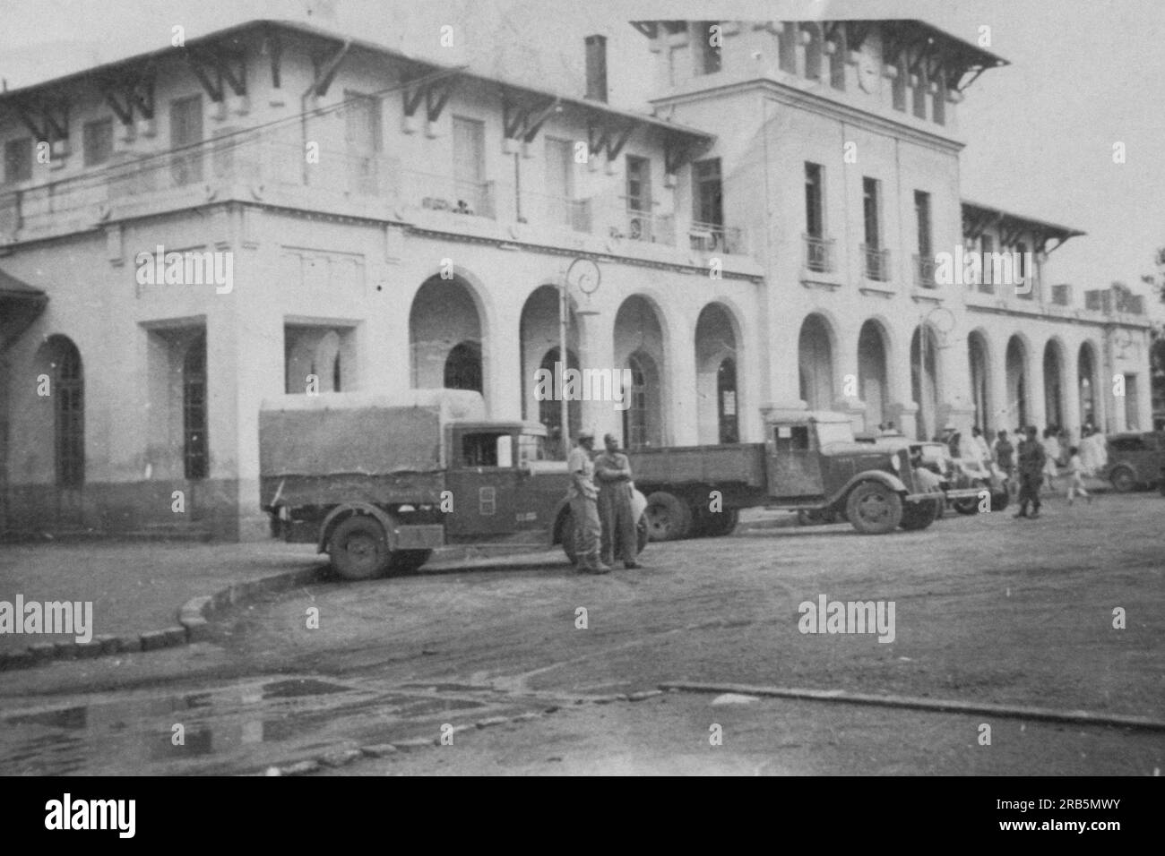 Invasion italienne en Abyssinie. Afrique. 1935 Banque D'Images