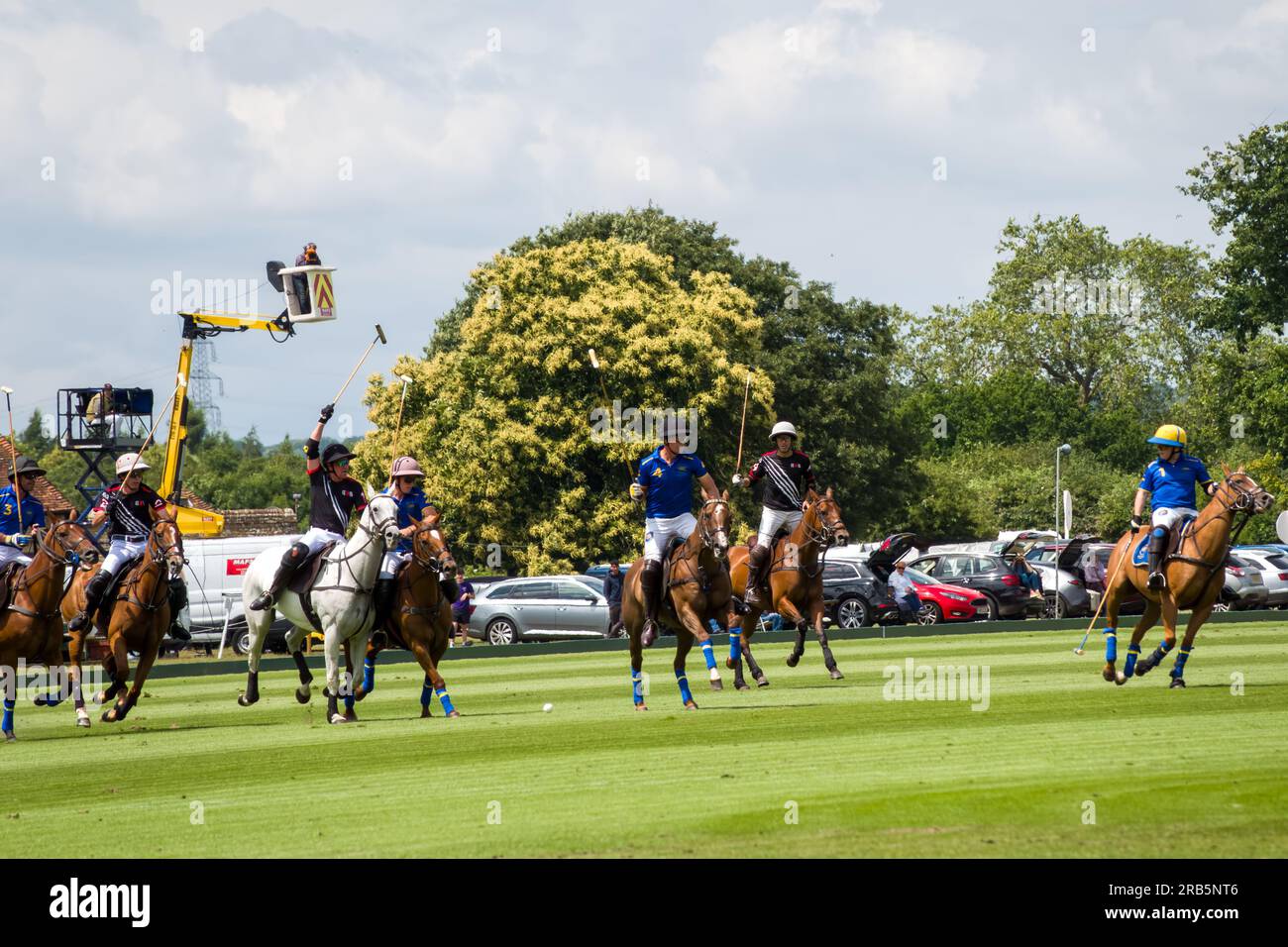 British Open Polo Championship pour le Cowdray Gold Cub Park place contre Black Bears le 6 2023 juillet Banque D'Images