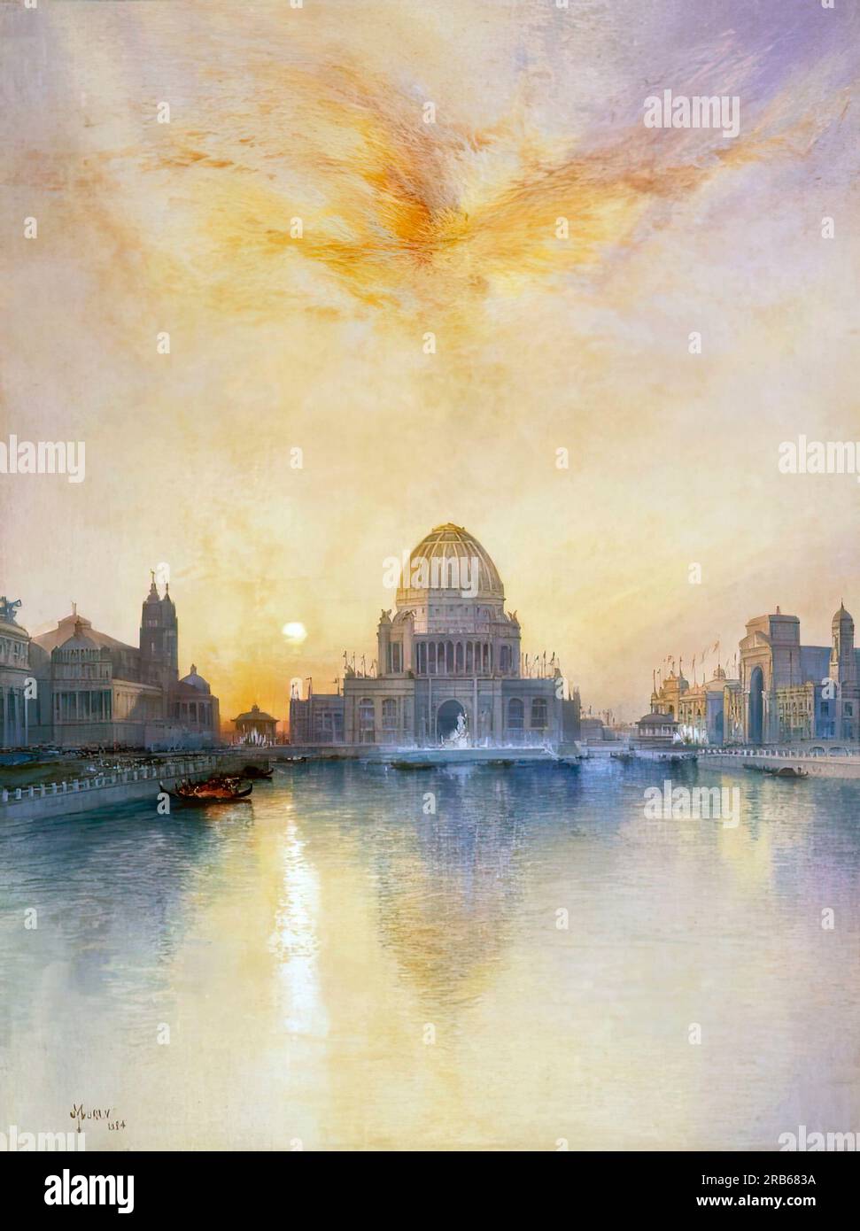 Exposition universelle de Chicago - Thomas Moran, 1894 Banque D'Images