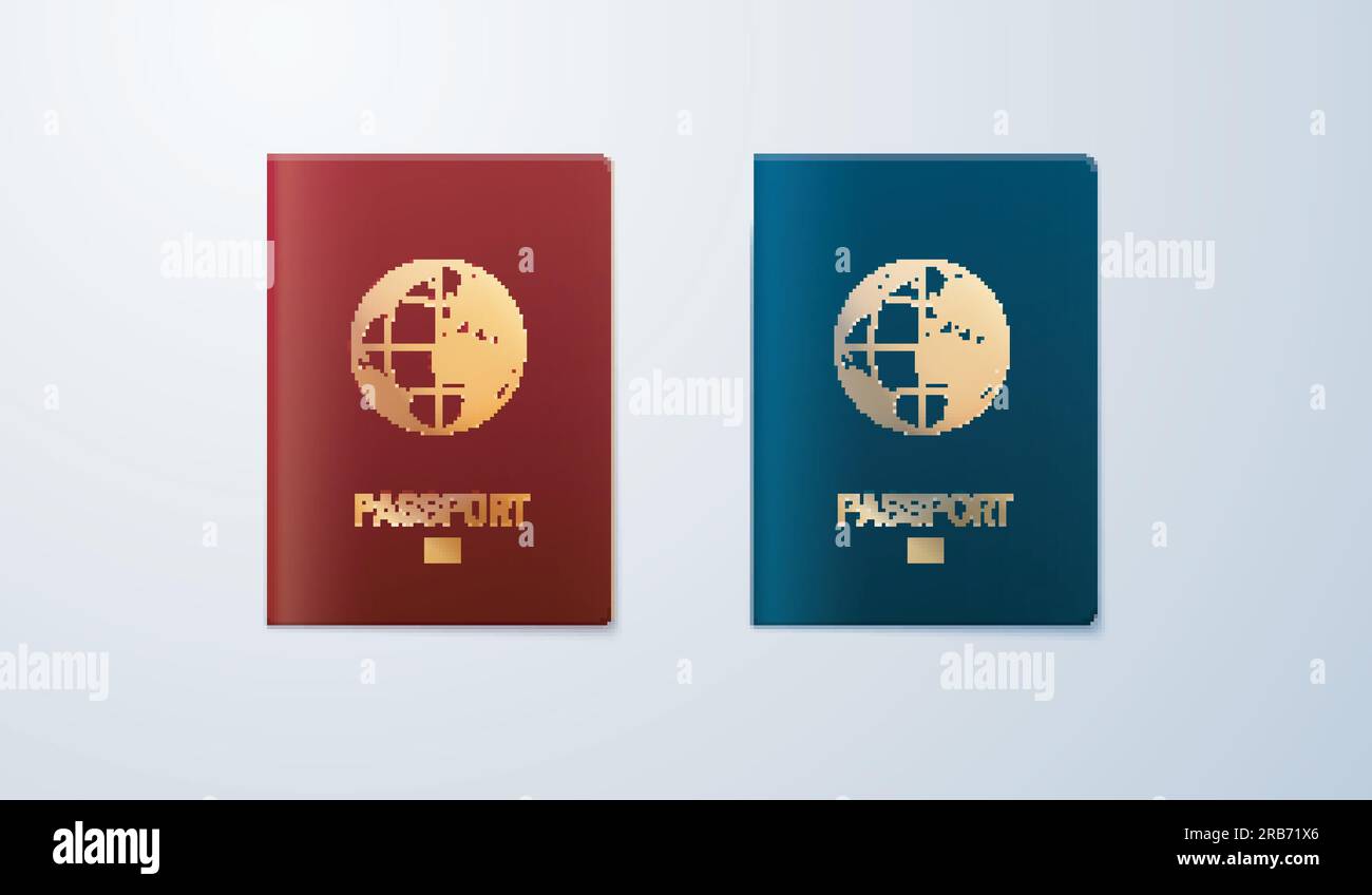 Passeport page Banque d'images vectorielles - Alamy