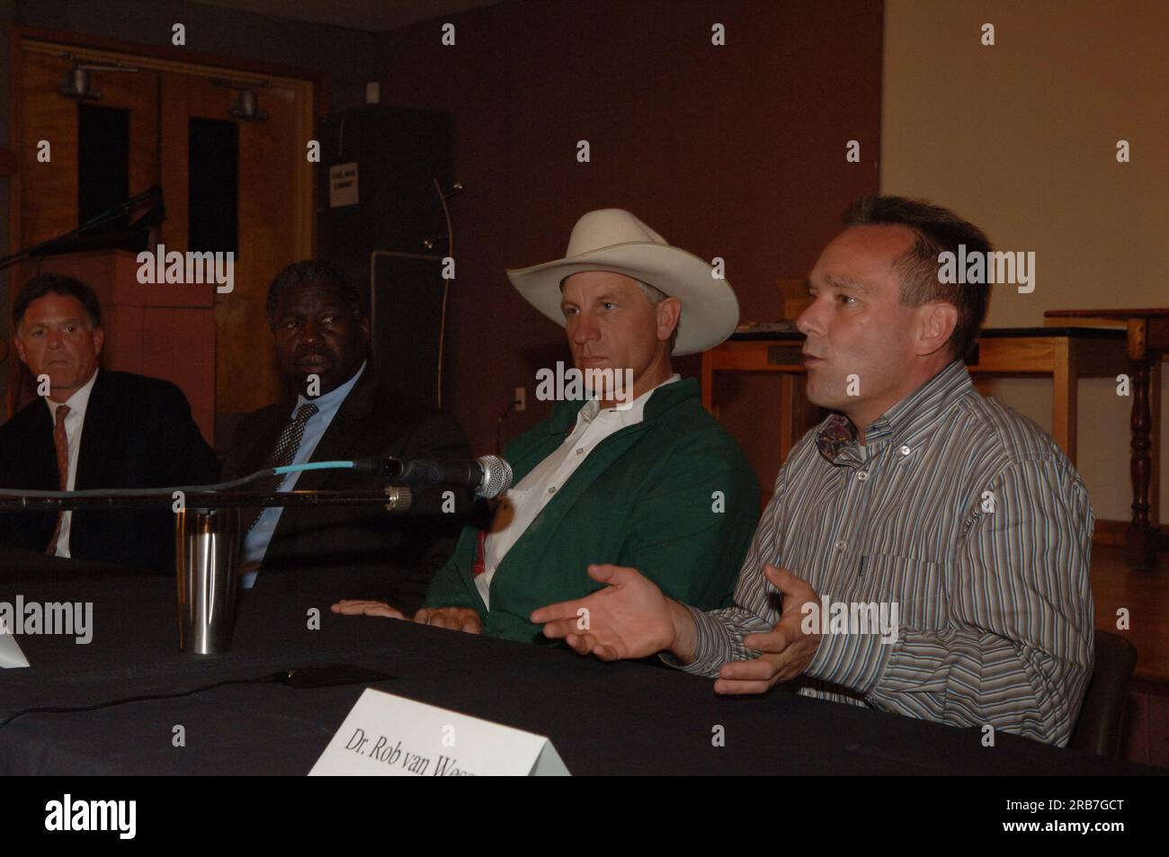 Table ronde sur les États-Unis Chevaux de police du parc Banque D'Images