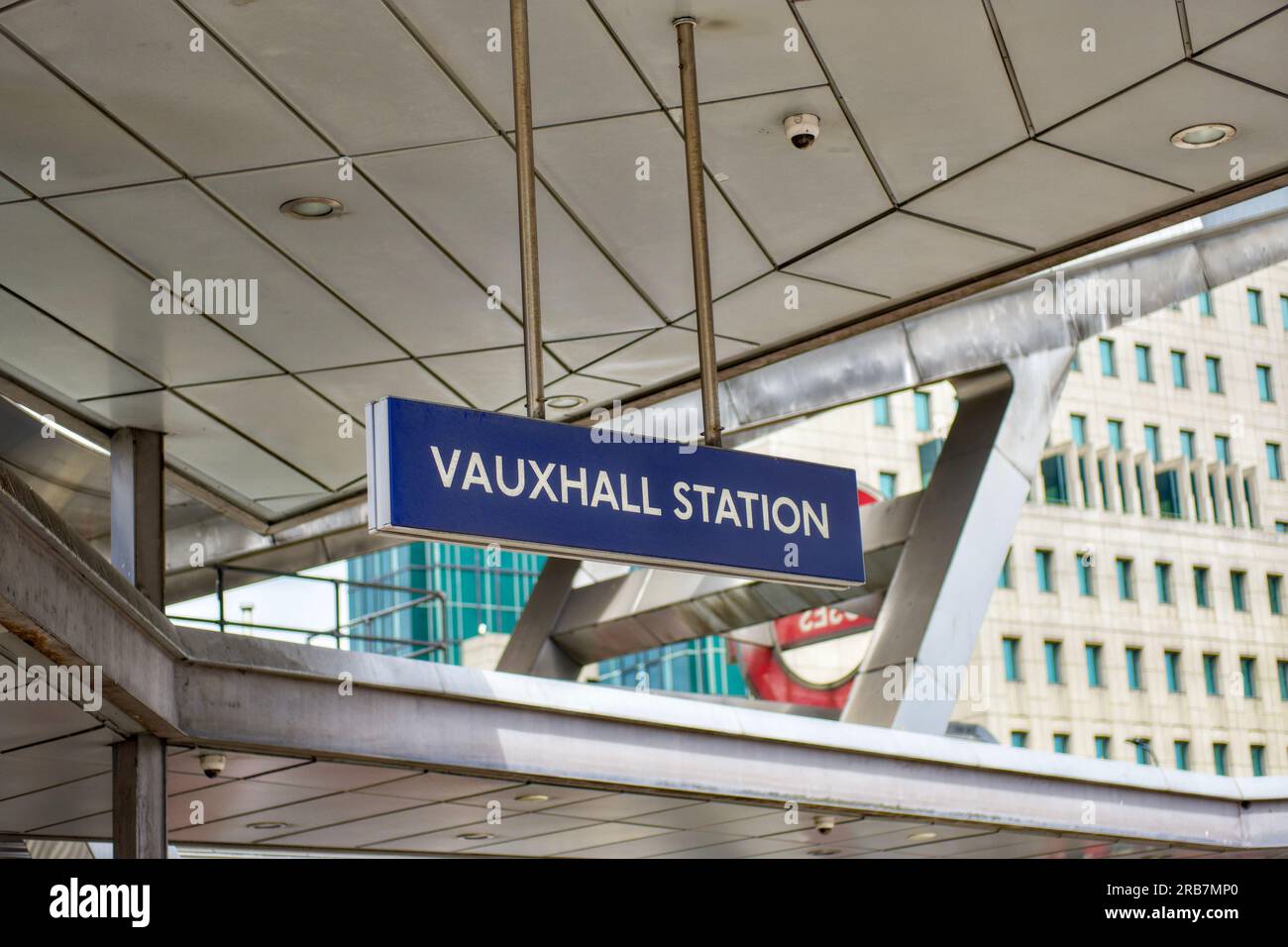 Vauxhall Cross transport Hub, Vauxhall, Borough of Lambeth, Londres, Angleterre, ROYAUME-UNI Banque D'Images