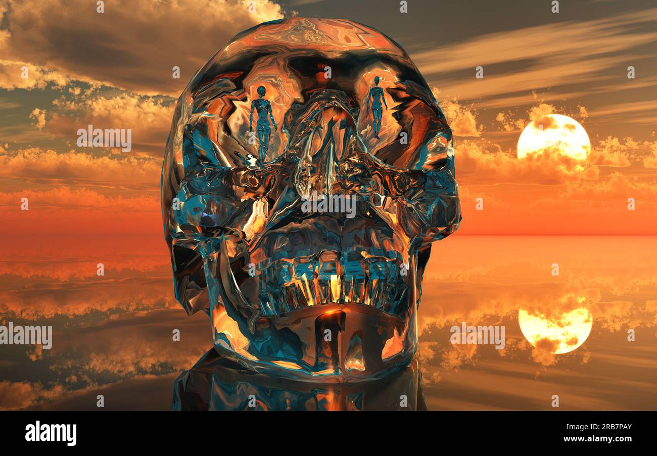 Crystal Skull Banque D'Images