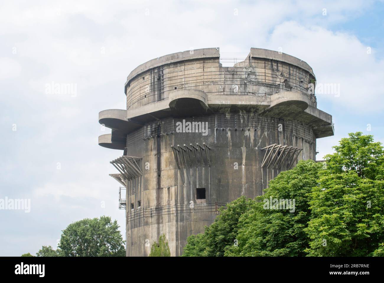 Vienne, Autriche 10 juin 2023 : tours flak : structures antiaériennes massives construites entre 1942-1945 à Berlin 3, Hambourg 2 et Vienne 3. Exploité par Banque D'Images