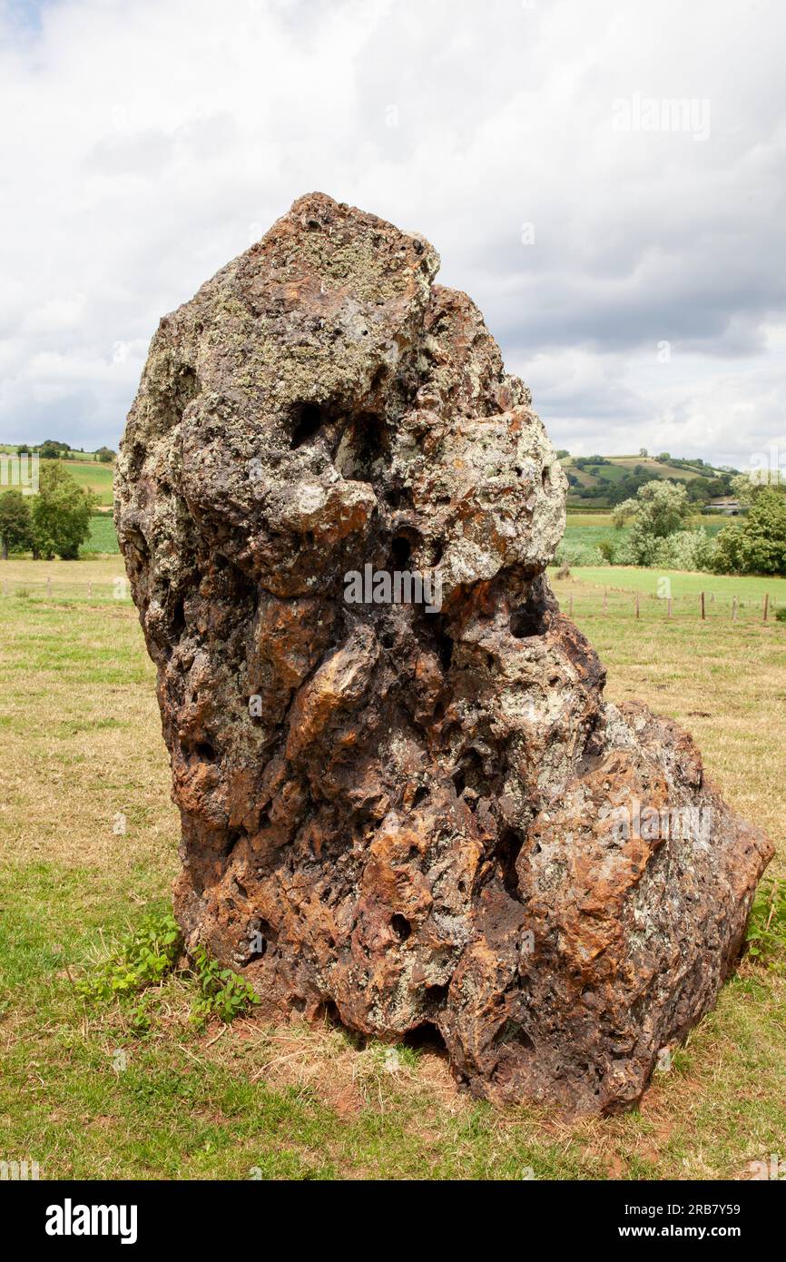 Stanton a dessiné des cercles de pierre, Somerset, Banque D'Images