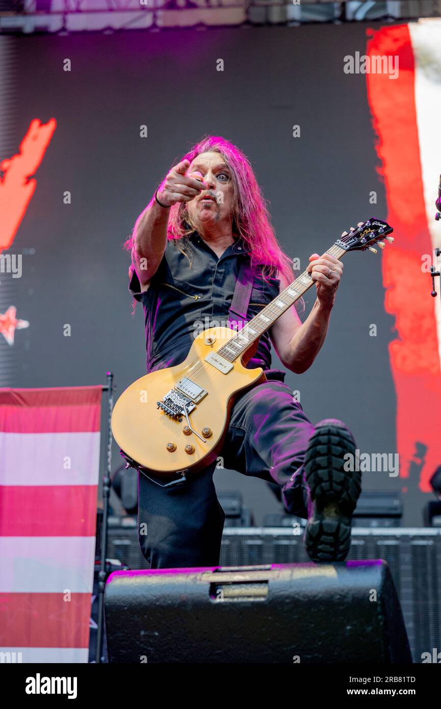 Italie 29 juin 2023 Skid Row - première partie de KISS - live at Piazza Napoleone Lucca © Andrea Ripamonti / Alamy Banque D'Images