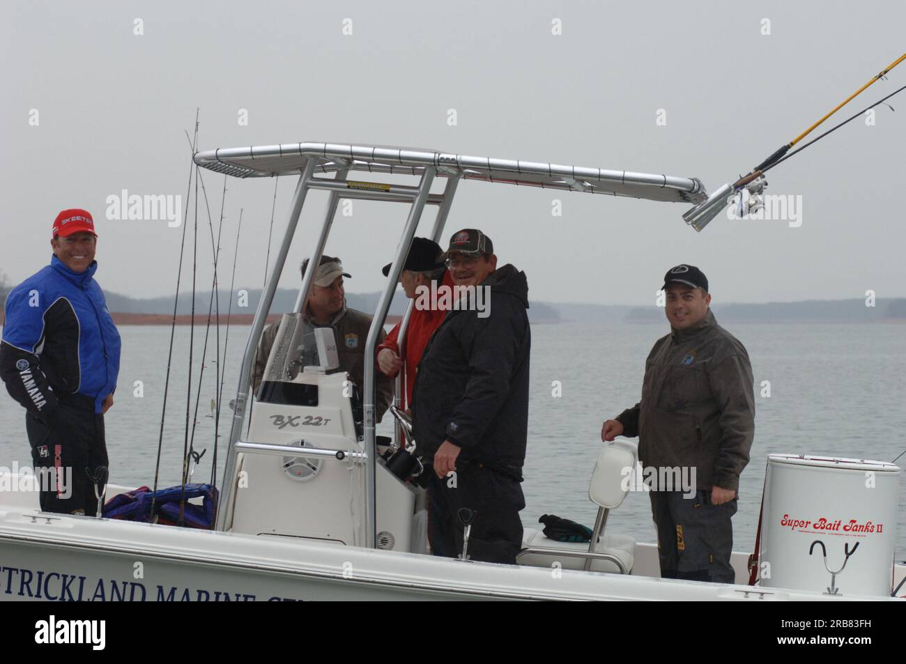 Activités au tournoi de pêche professionnelle Bassmasters Classic, Lake Hartwell, Greenville, Caroline du Sud, avec le secrétaire Dirk Kempthorne parmi les participants Banque D'Images