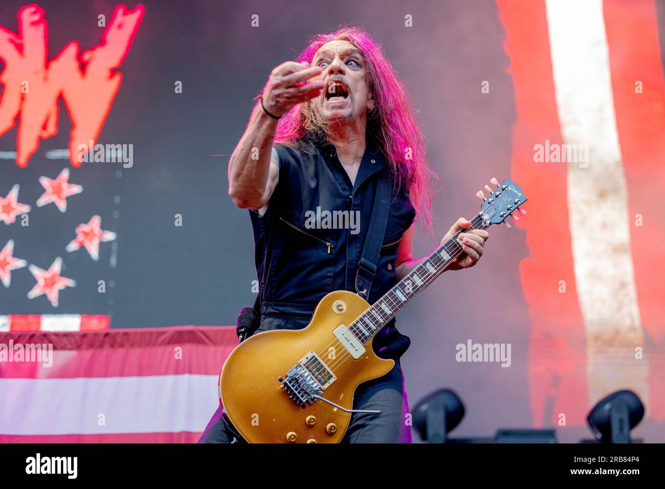 Italie 29 juin 2023 Skid Row - première partie de KISS - live at Piazza Napoleone Lucca © Andrea Ripamonti / Alamy Banque D'Images