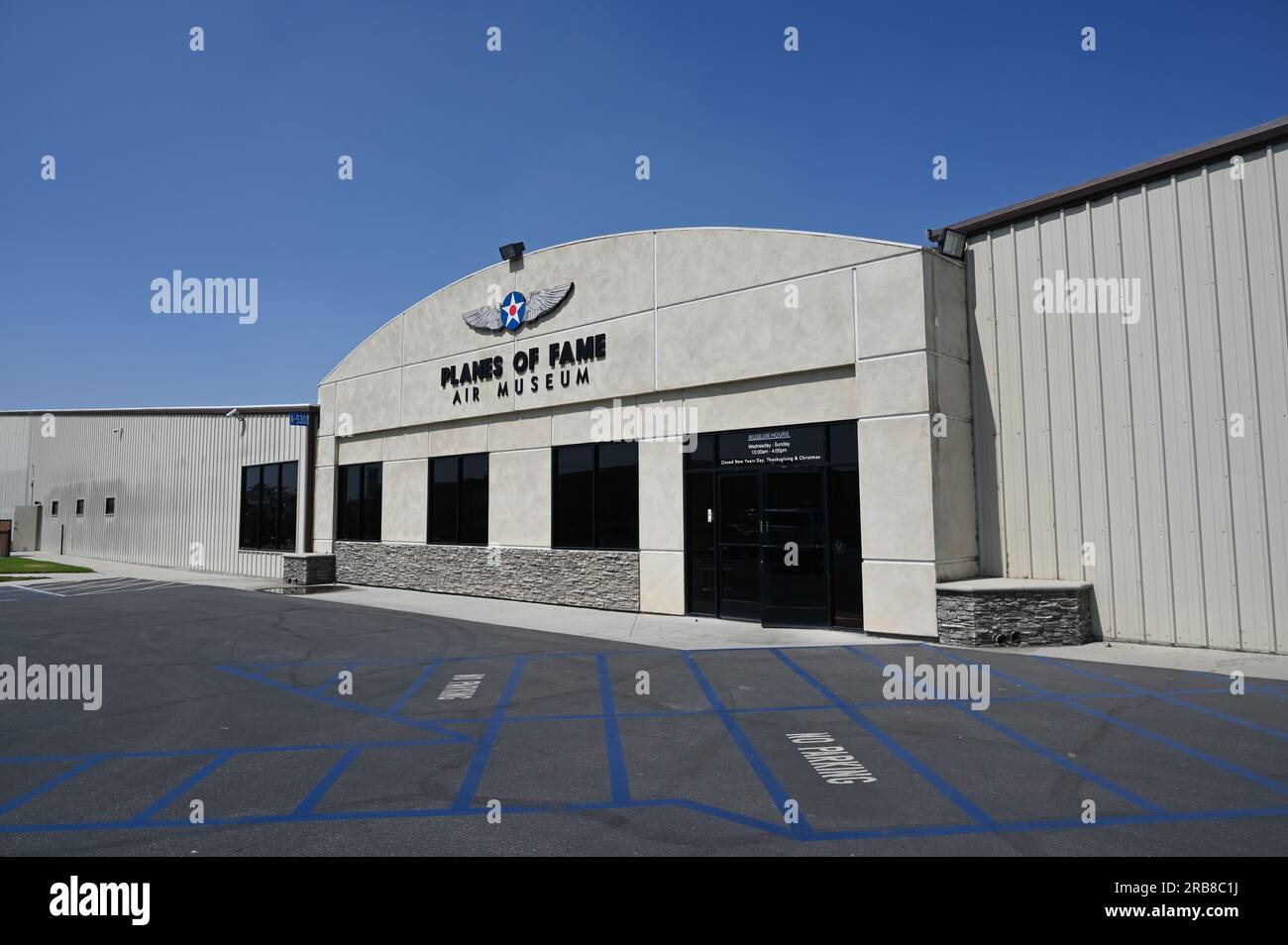Entrée au musée planes of Fame à Chino en Californie. Banque D'Images