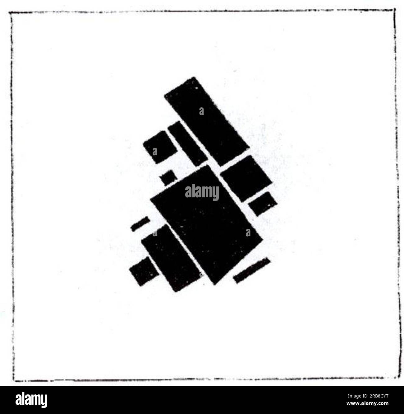 Eléments de composition suprematiques 1920 de Kazimir Malevich Banque D'Images