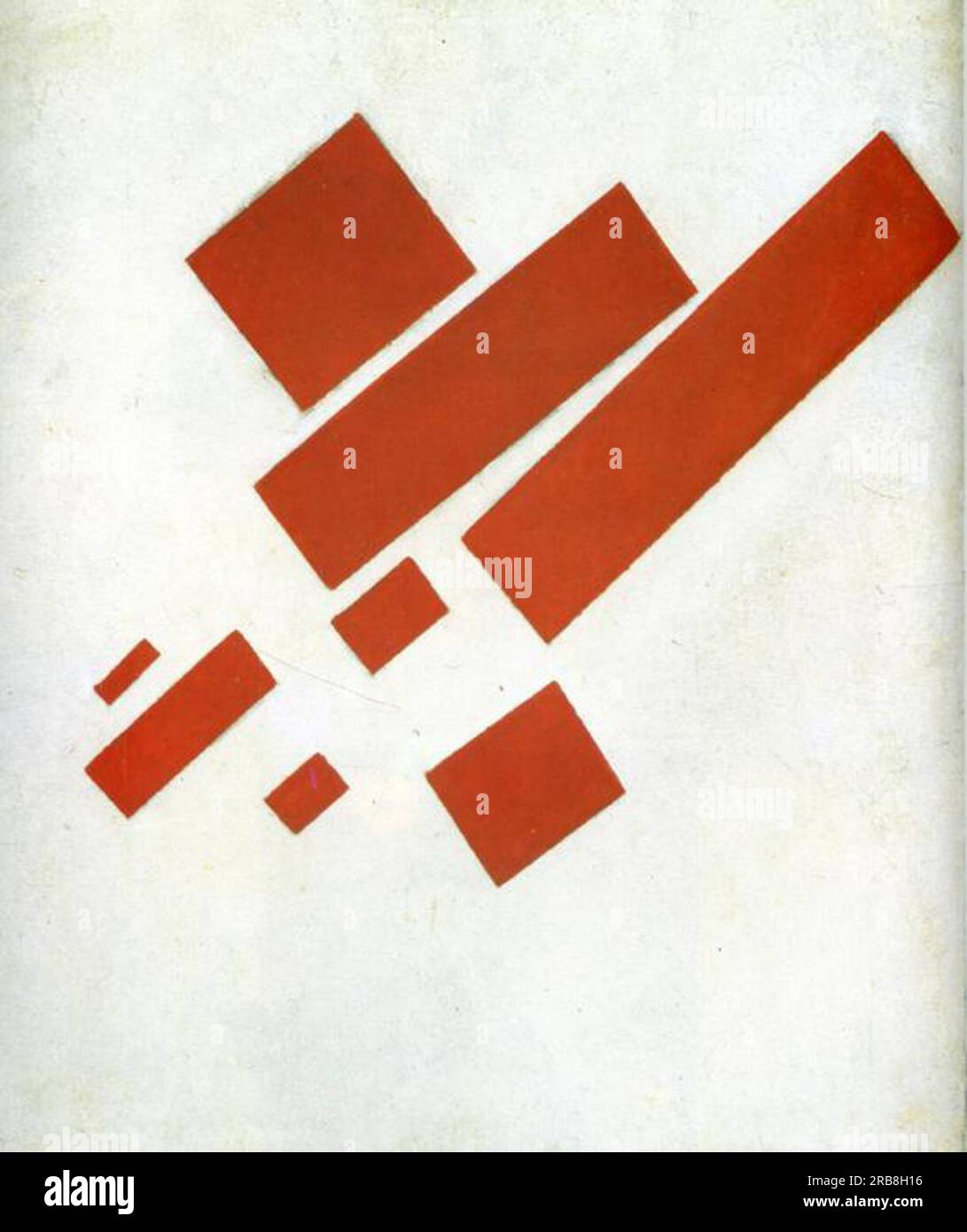 Le suprématisme. Autoportrait bidimensionnel 1915 par Kazimir Malevich Banque D'Images