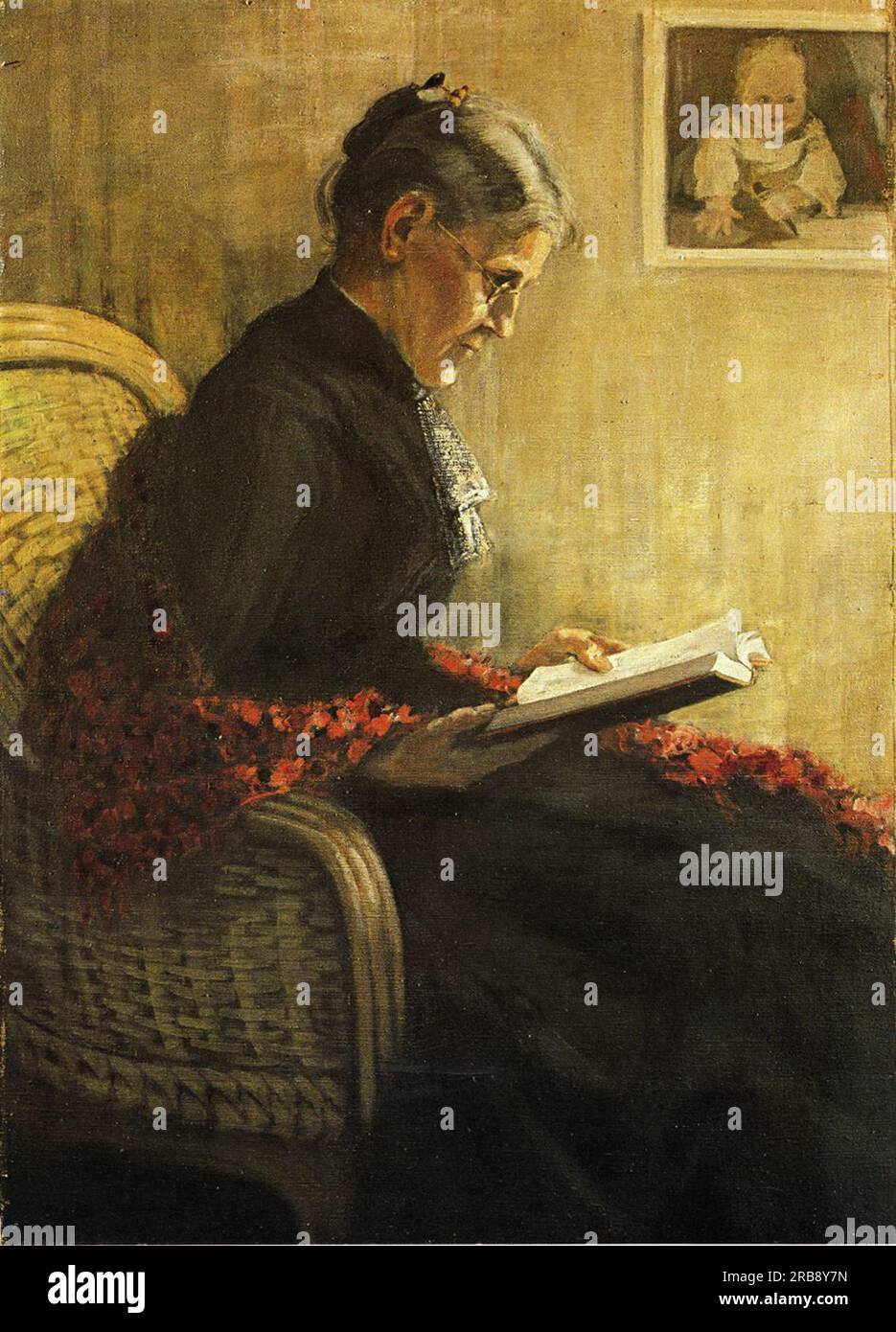 Portrait de la mère de l'artiste 1902 par Franz Marc Banque D'Images
