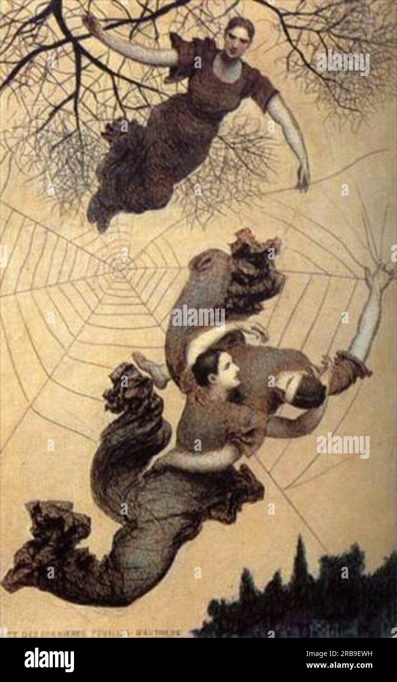 Automne 1893 par Xavier Mellery Banque D'Images