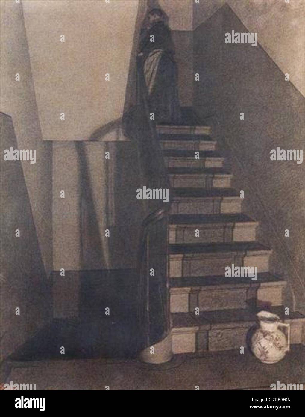L'escalier 1889 de Xavier Mellery Banque D'Images