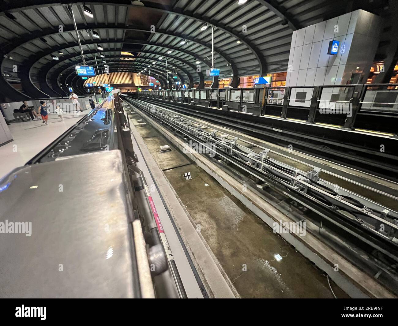 Gare de Macao Light Rapid Transit, le seul chemin de fer à Macao Banque D'Images