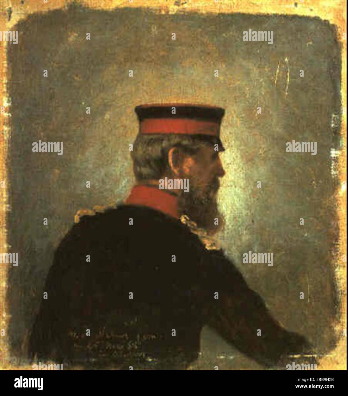 Prince héritier Friedrich Wilhelm de Prusse 1868 ; Allemagne par Adolph Menzel Banque D'Images