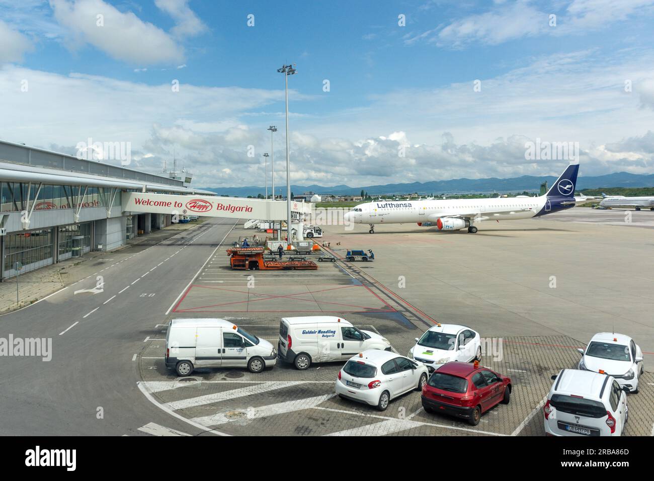 Aéroport international de Sofia, boulevard Tsarigradsko shose, Sofia, République de Bulgarie Banque D'Images