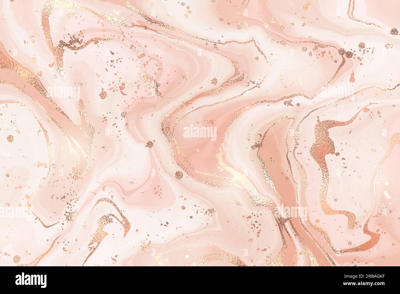 Fond abstrait de marbre liquide blush poussiéreux avec des rayures  texturées de feuille de cuivre. Effet de dessin à l'encre d'alcool marbré  pastel. Illustration vectorielle de pat Image Vectorielle Stock - Alamy