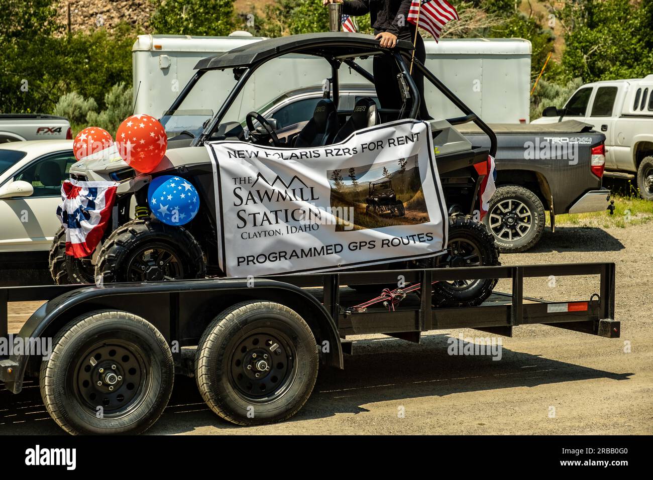 Clayton Idaho Parade le 4 juillet Banque D'Images