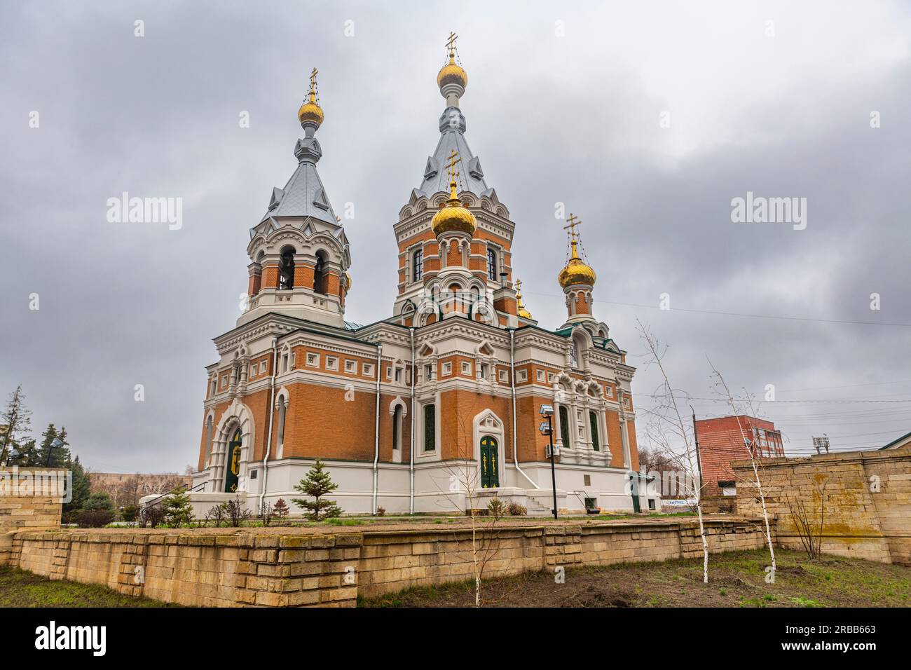 Cathédrale orthodoxe, Uralsk, Kazakhstan Banque D'Images