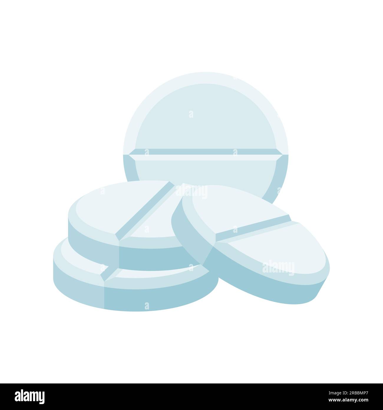 Illustration vectorielle Medicine Capsule dans la conception de style plat Illustration de Vecteur