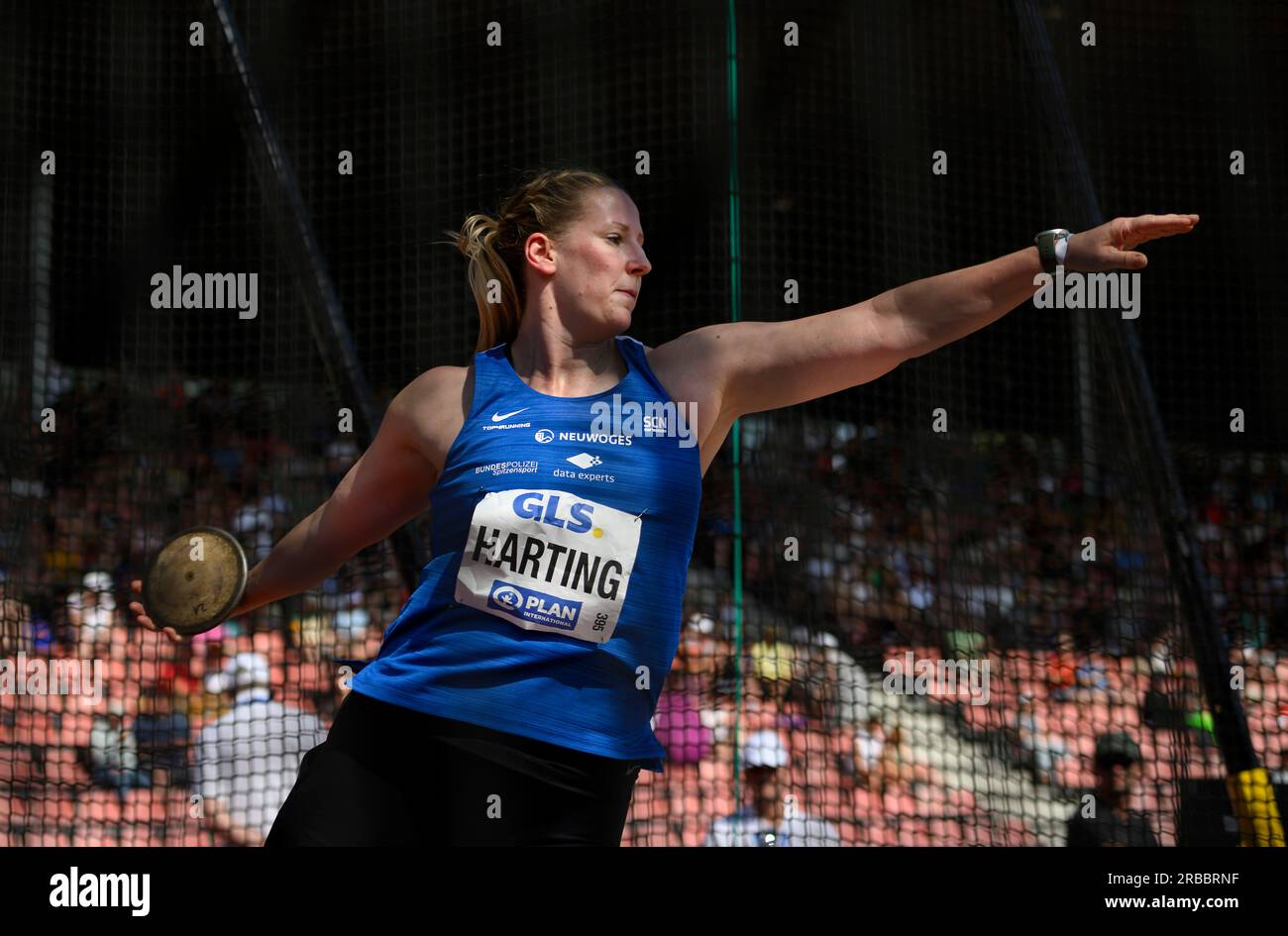 Julia HARTING (SC Neubrandenburg) action, finale de lancer du disque féminin, sur 08.07.2023 Championnats d'Allemagne d'athlétisme 2023, à partir de 08.07. - 09.07.2023 à Kassel/ Allemagne. Banque D'Images