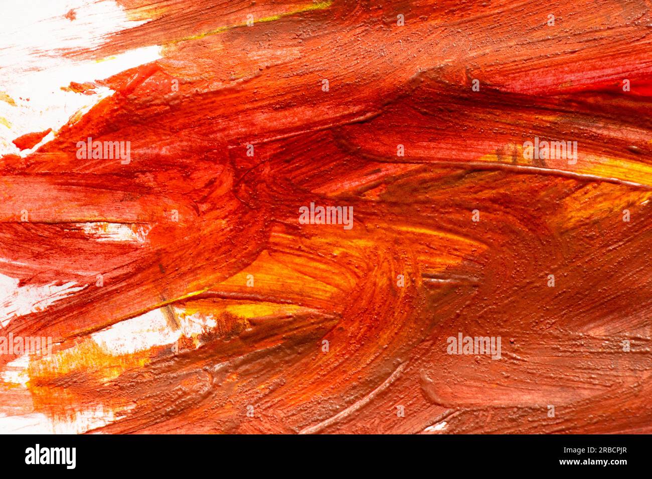 masques de peinture à l'aquarelle brune sur toile Banque D'Images